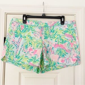 NEW ⭐️ Lilly Pulitzer Adie Short size 12 Seasalt Blue On Parade